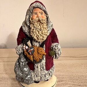 Vintage 1990 June McKenny hand made Santa